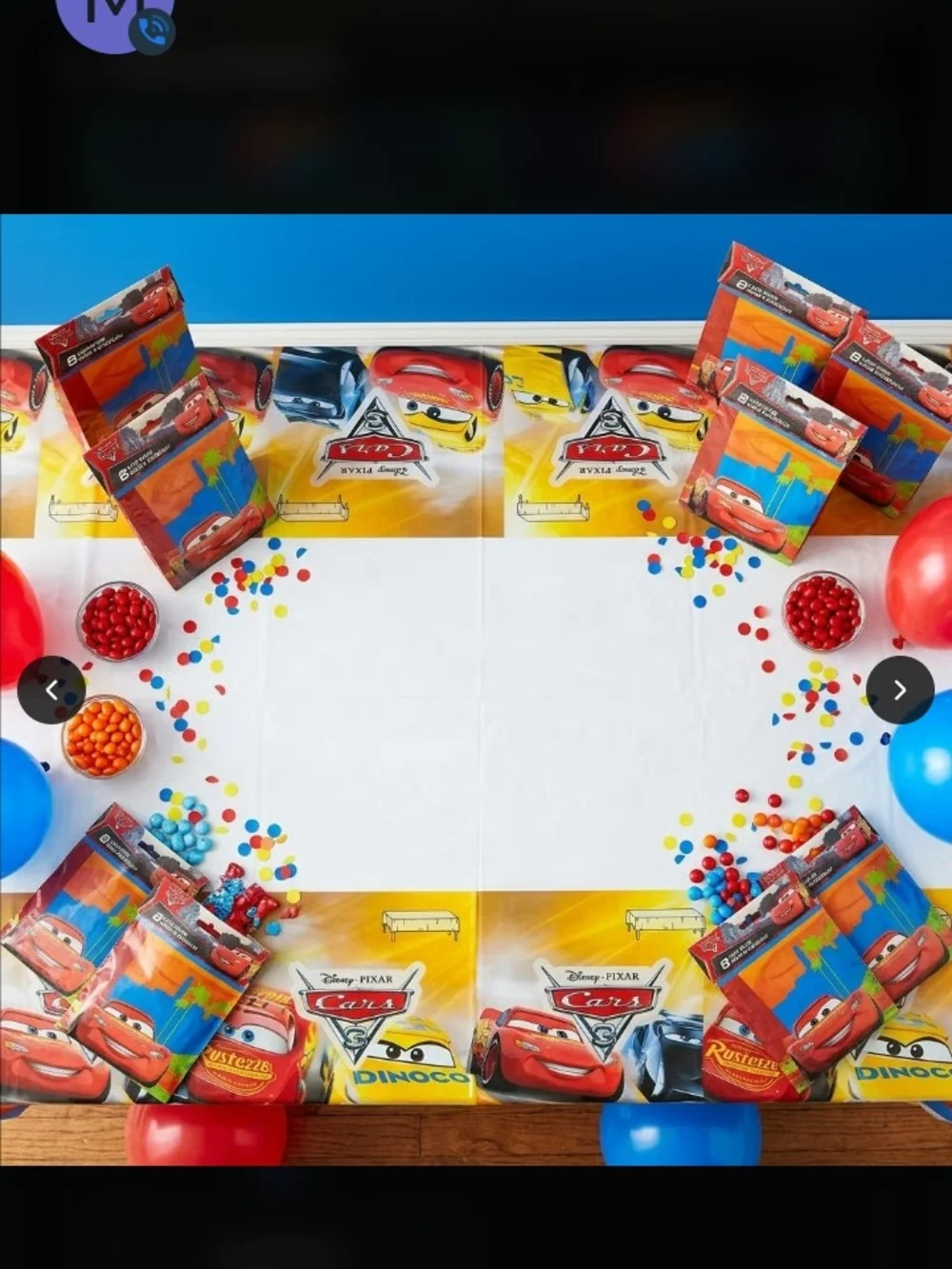 Disney Cars Birthday Party Set